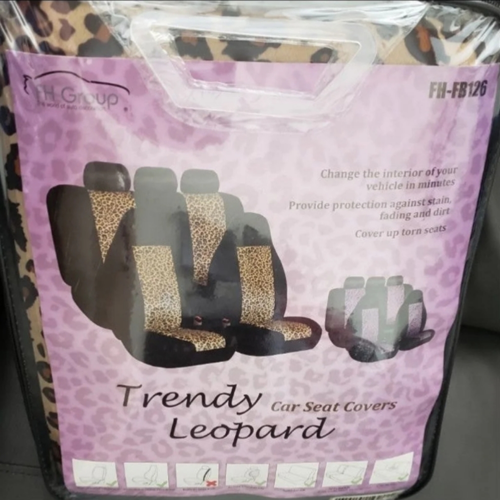 Leopard Print Car Truck Seat Covers